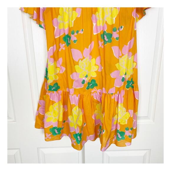 WHIT x Anthropologie Carly Floral S/S Shift Dress Organic Cotton - Picture 8 of 11